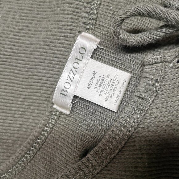 BOZZOLO Tie  Front Crop Top - Picture 3 of 3